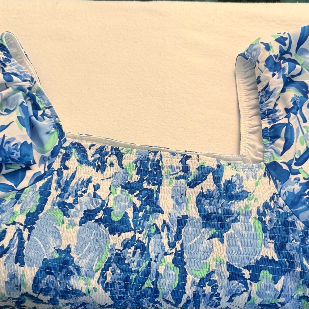 Pretty Garden Blue Floral Maxi Dress XL, NWT - Picture 5 of 16